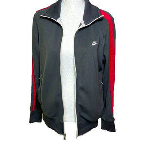 NIKE Retro N98 National 98 Track Jacket Full Zip Grey With Pink Stripe -Sz Large